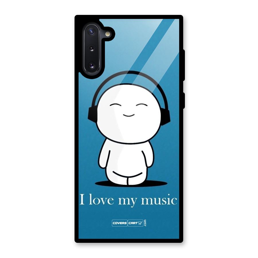 Love for Music Glass Back Case for Galaxy Note 10