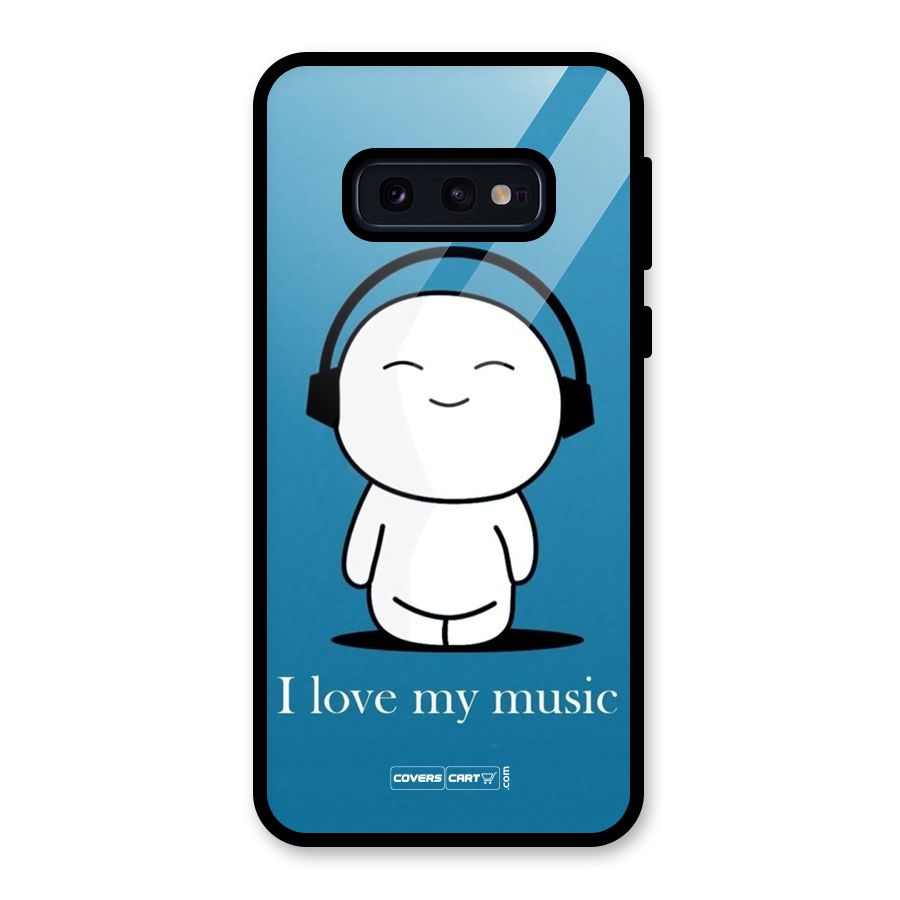 Love for Music Glass Back Case for Galaxy S10e