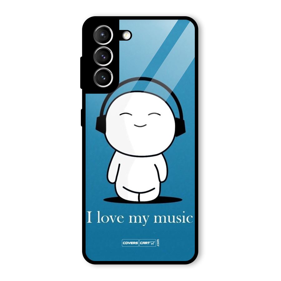 Love for Music Glass Back Case for Galaxy S21 5G