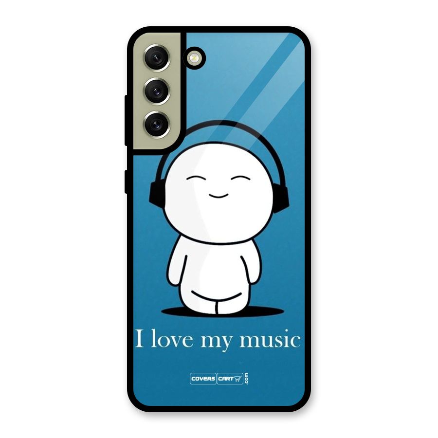 Love for Music Glass Back Case for Galaxy S21 FE 5G
