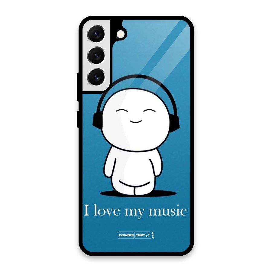 Love for Music Glass Back Case for Galaxy S22 Plus 5G