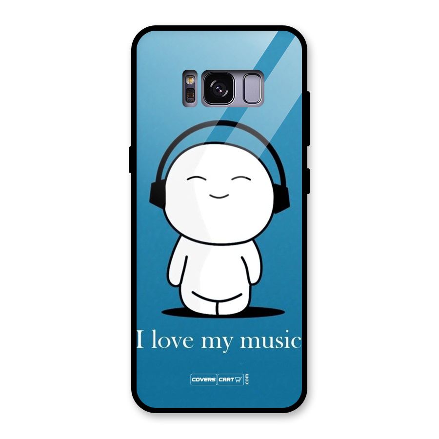 Love for Music Glass Back Case for Galaxy S8