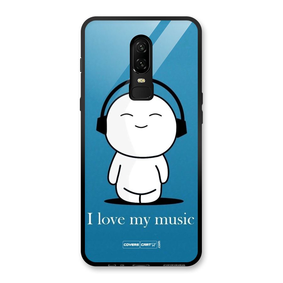Love for Music Glass Back Case for OnePlus 6