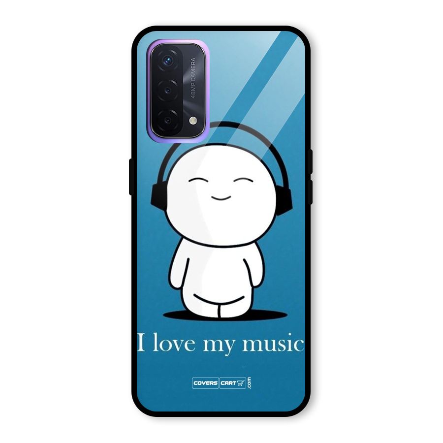 Love for Music Glass Back Case for Oppo A74 5G