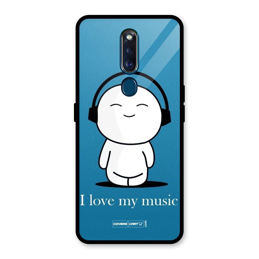 Love for Music Glass Back Case for Oppo F11 Pro