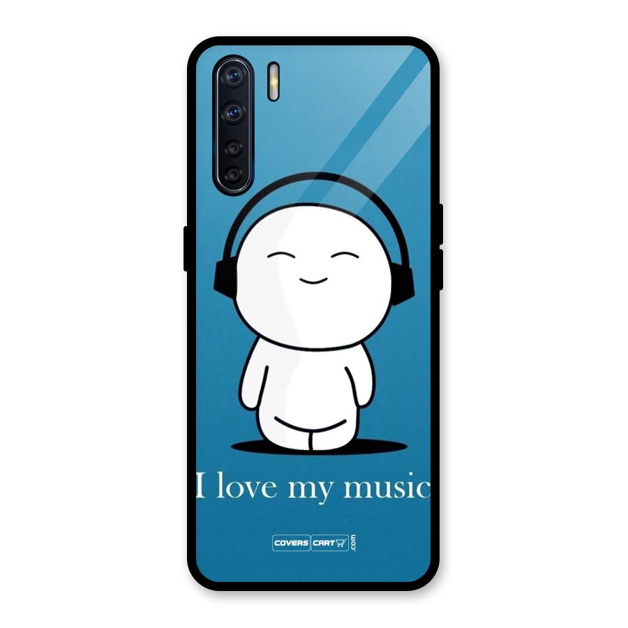Love for Music Glass Back Case for Oppo F15