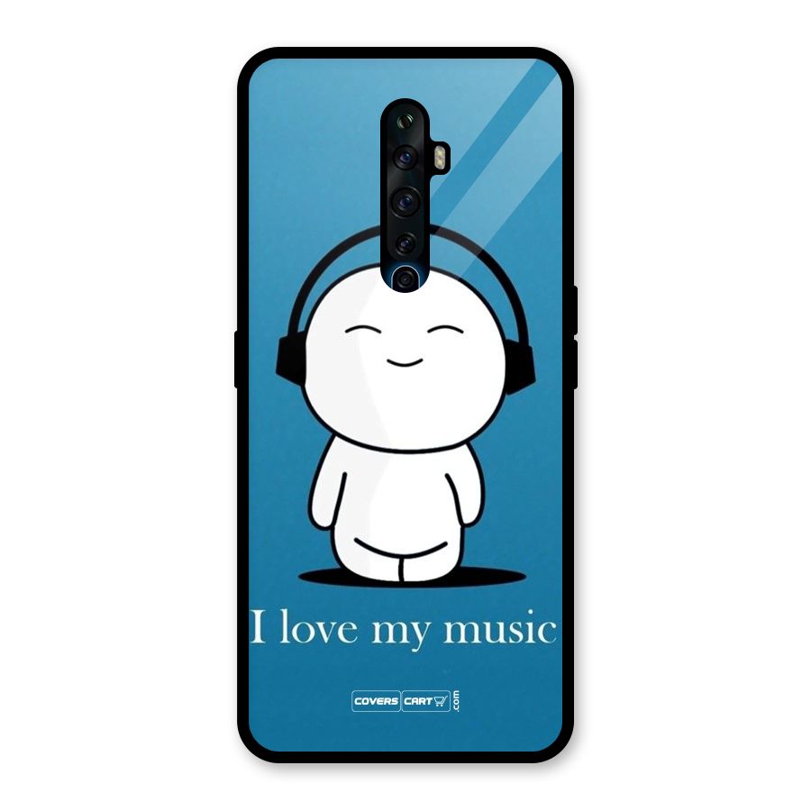 Love for Music Glass Back Case for Oppo Reno2 Z