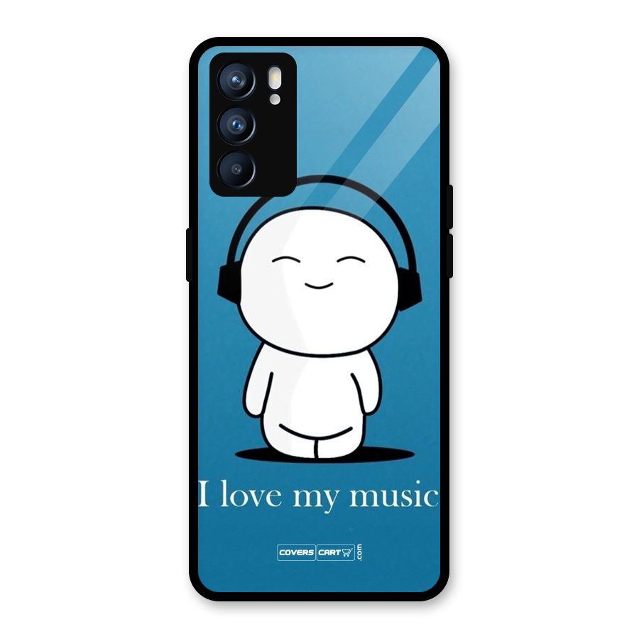 Love for Music Glass Back Case for Oppo Reno6 5G
