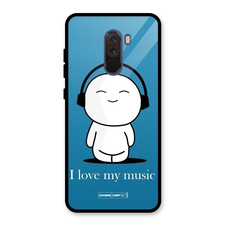 Love for Music Glass Back Case for Poco F1