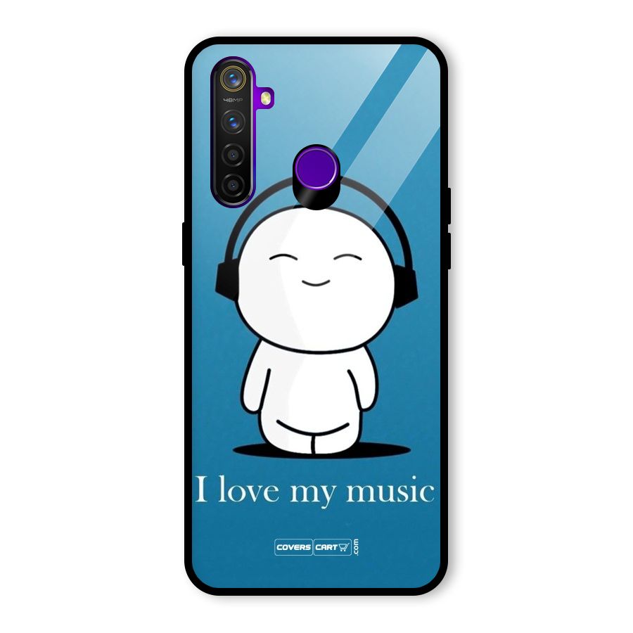 Love for Music Glass Back Case for Realme 5 Pro