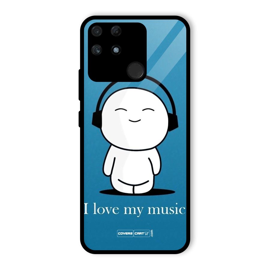 Love for Music Glass Back Case for Realme Narzo 50A