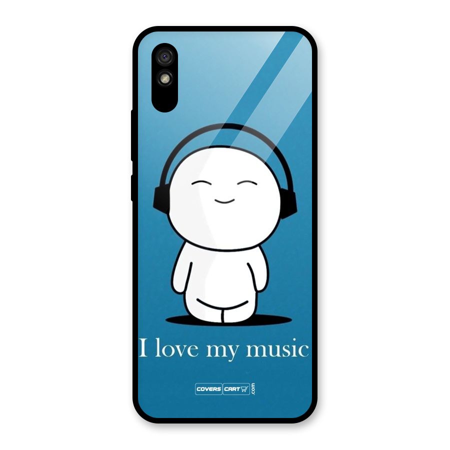 Love for Music Glass Back Case for Redmi 9A