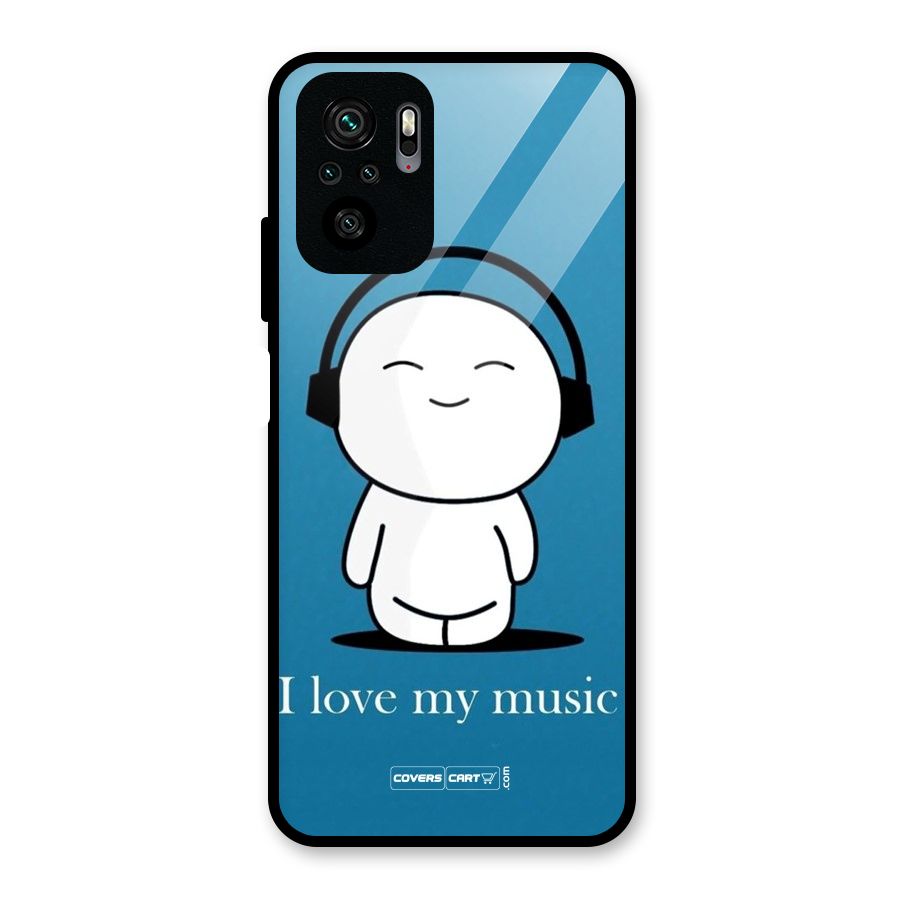 Love for Music Glass Back Case for Redmi Note 10S