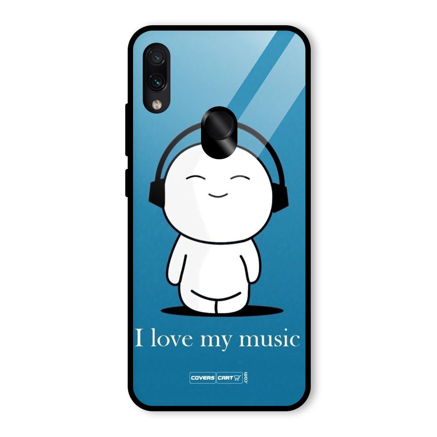 Love for Music Glass Back Case for Redmi Note 7S