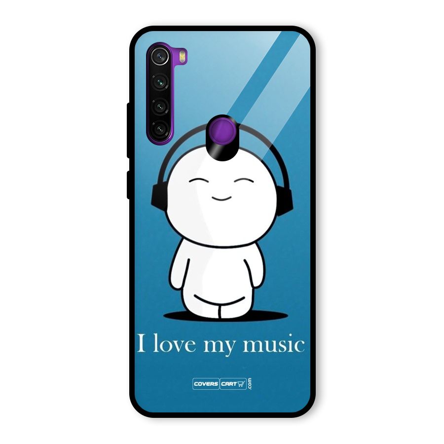 Love for Music Glass Back Case for Redmi Note 8