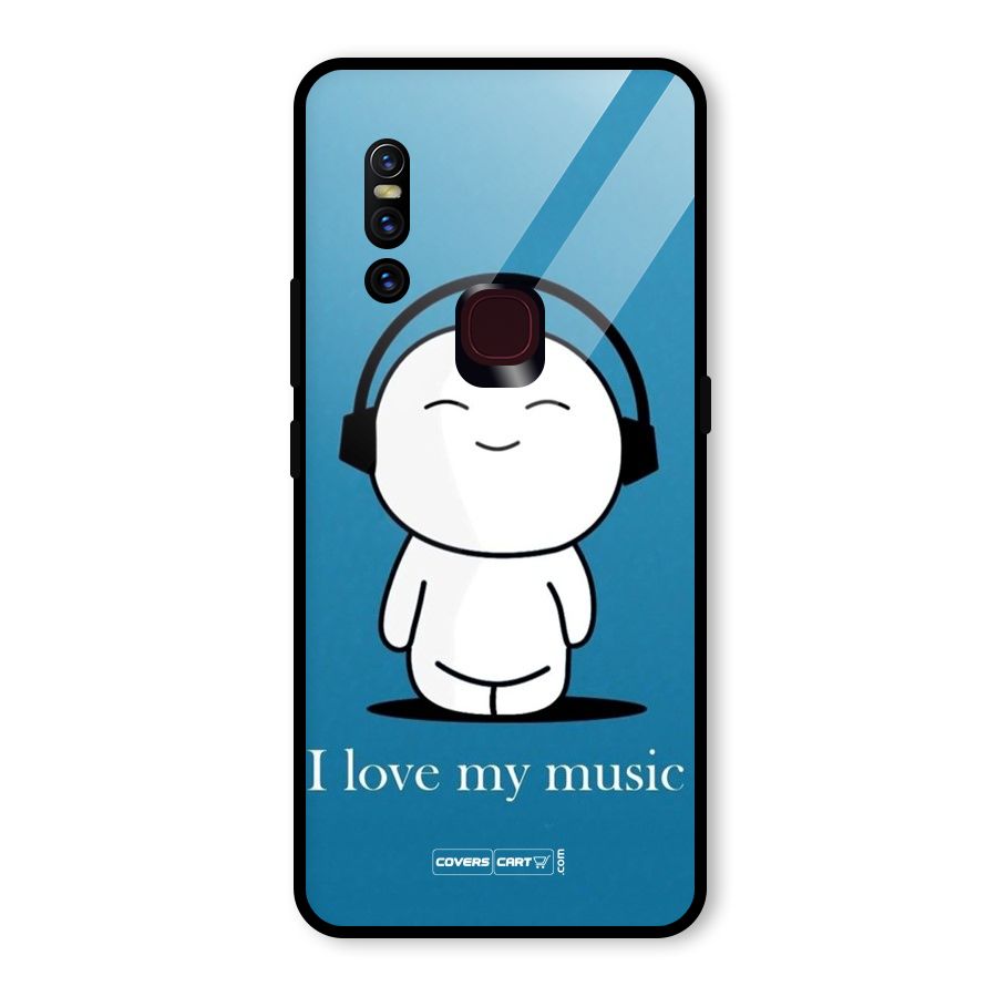 Love for Music Glass Back Case for Vivo V15