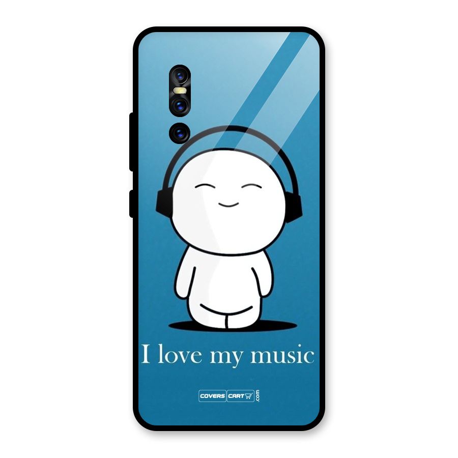 Love for Music Glass Back Case for Vivo V15 Pro