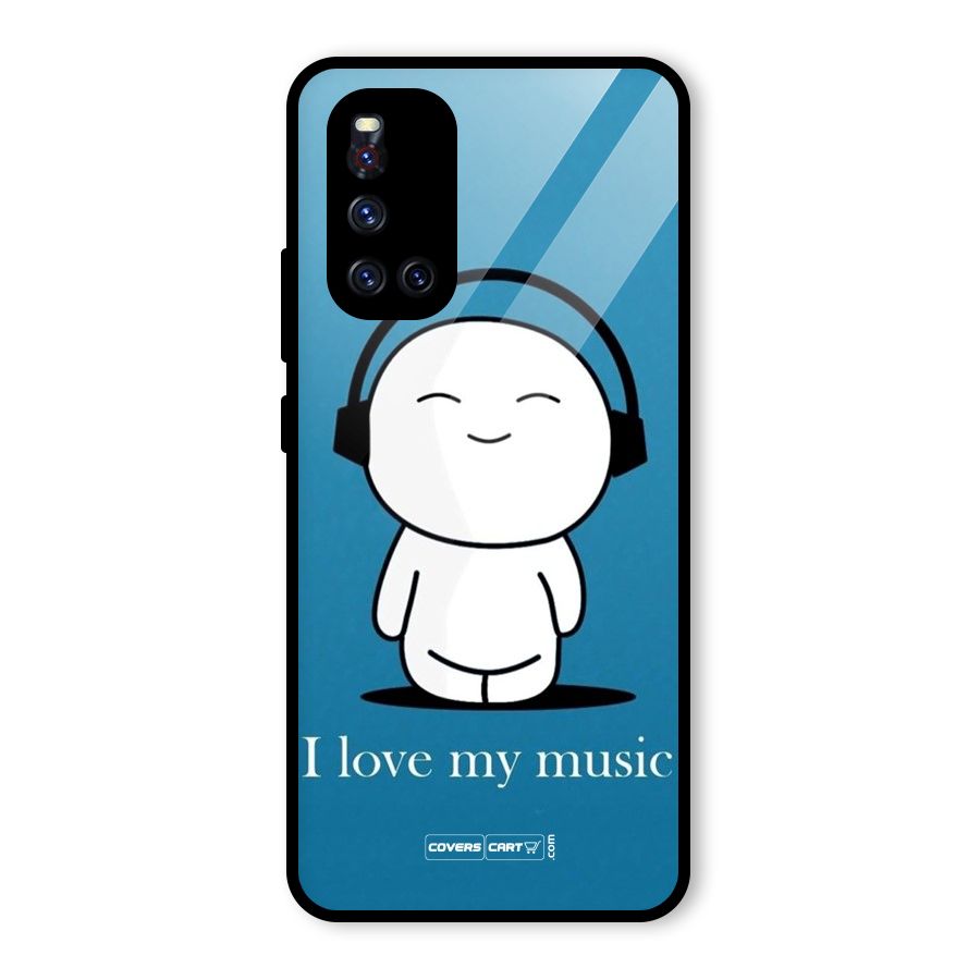 Love for Music Glass Back Case for Vivo V19