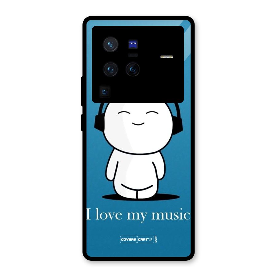 Love for Music Glass Back Case for Vivo X80 Pro