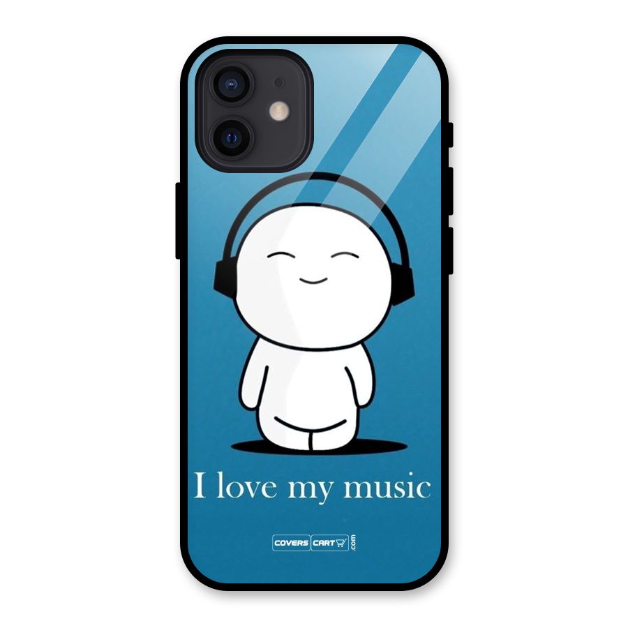 Love for Music Glass Back Case for iPhone 12