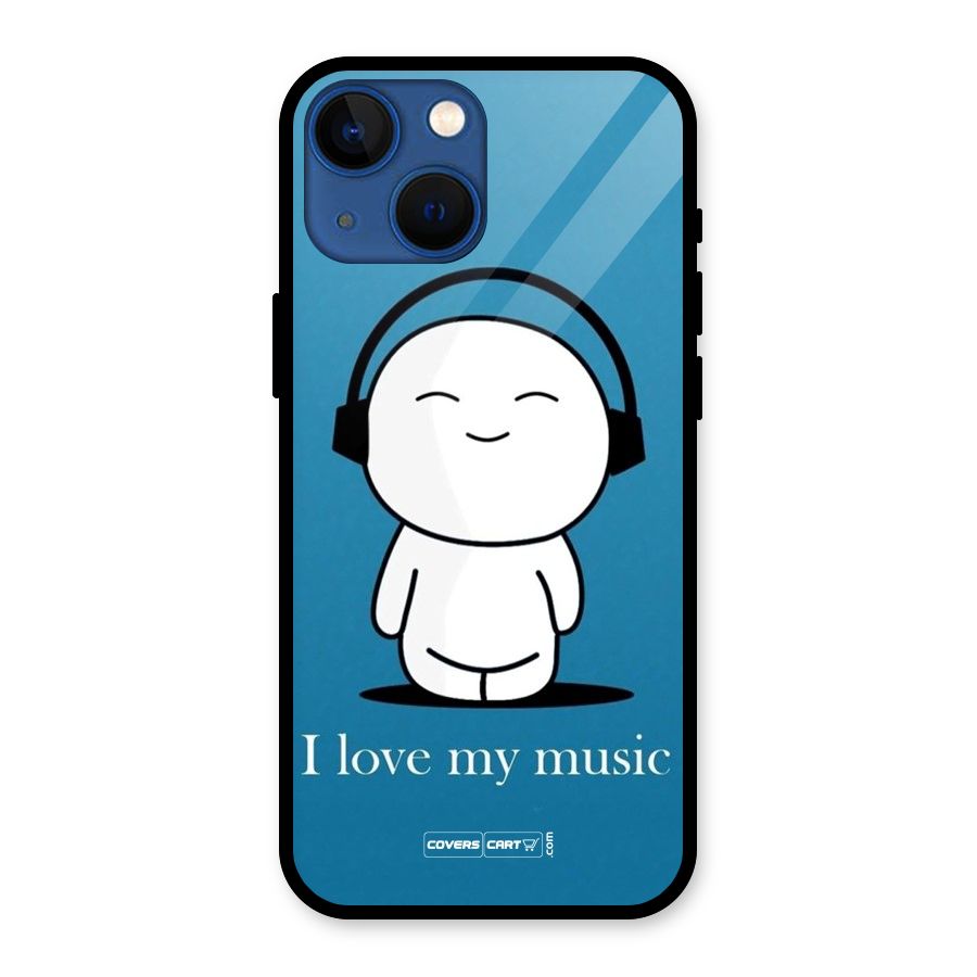 Love for Music Glass Back Case for iPhone 13 Mini