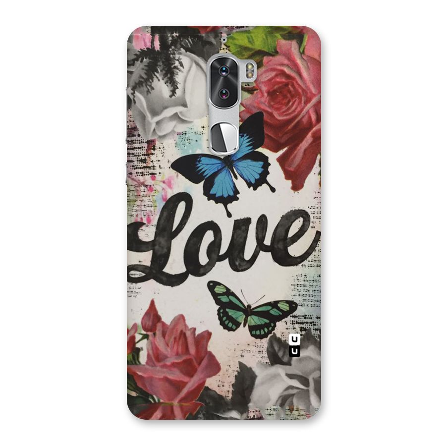 Lovely Butterfly Love Back Case for Coolpad Cool 1