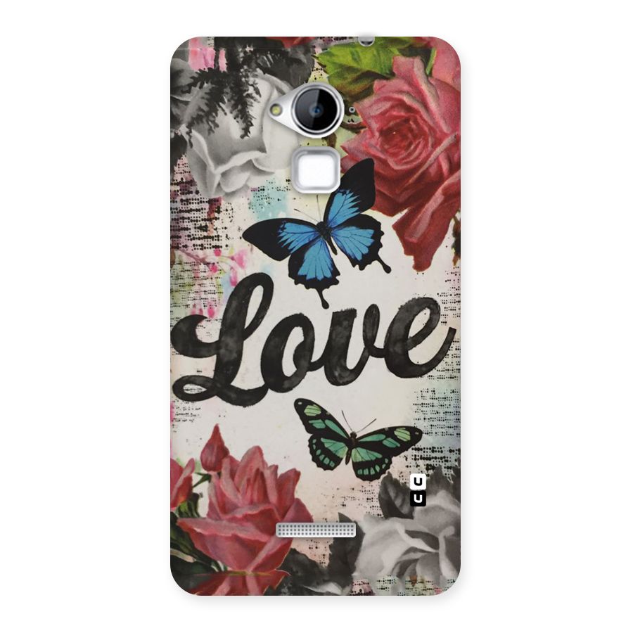 Lovely Butterfly Love Back Case for Coolpad Note 3