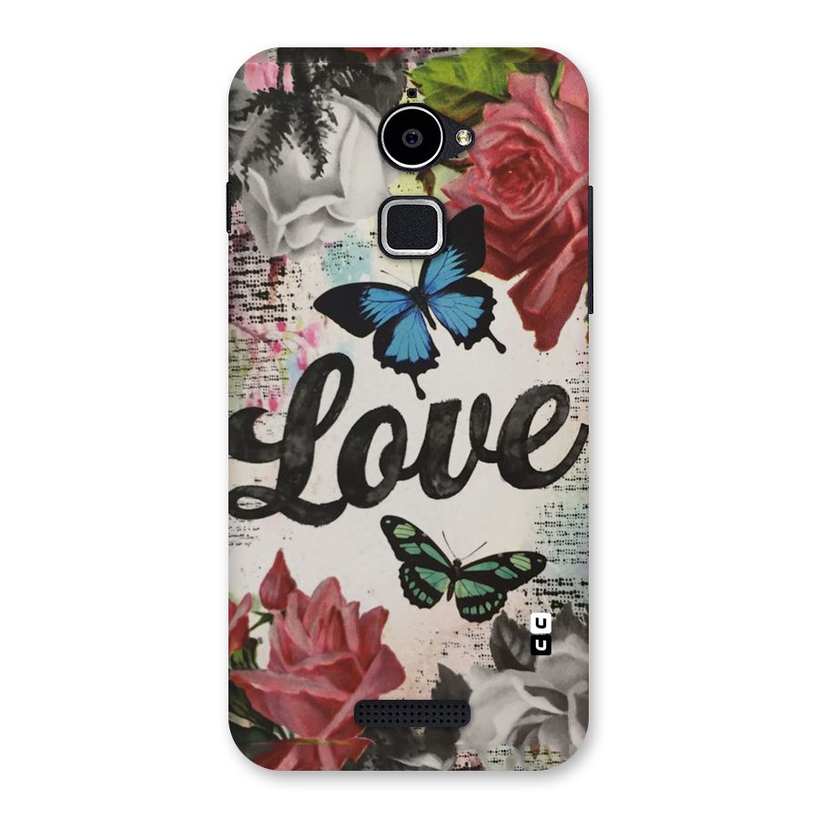 Lovely Butterfly Love Back Case for Coolpad Note 3 Lite