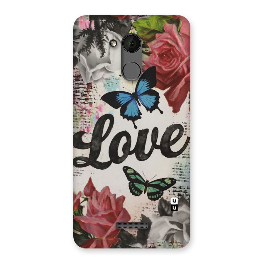 Lovely Butterfly Love Back Case for Coolpad Note 5