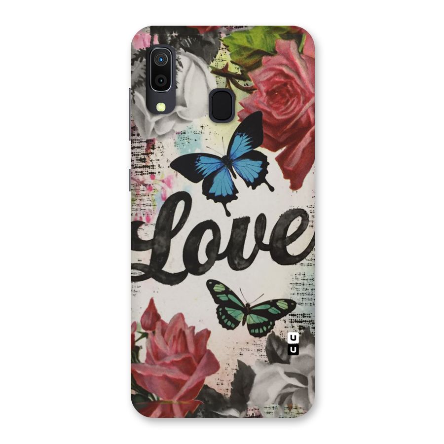 Lovely Butterfly Love Back Case for Galaxy A30