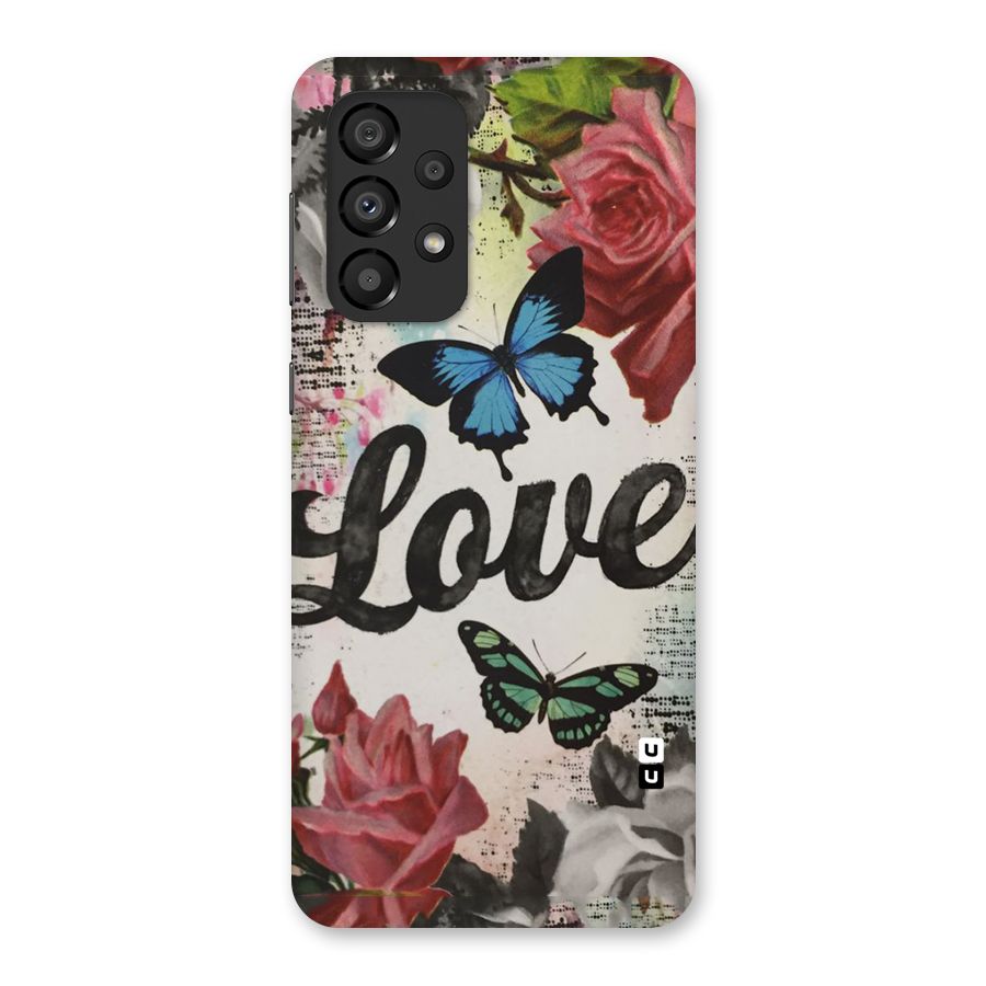 Lovely Butterfly Love Back Case for Galaxy A33 5G