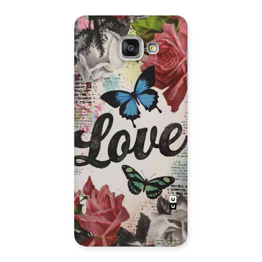 Lovely Butterfly Love Back Case for Galaxy A7 2016
