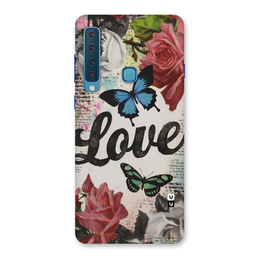 Lovely Butterfly Love Back Case for Galaxy A9 (2018)