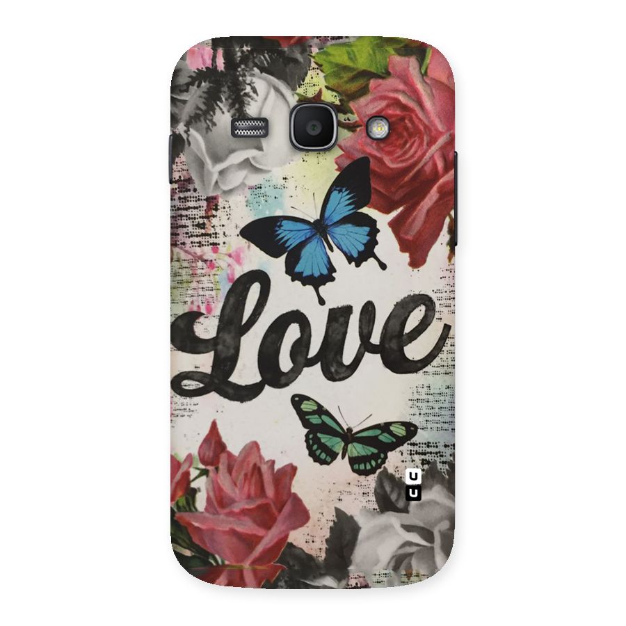 Lovely Butterfly Love Back Case for Galaxy Ace 3