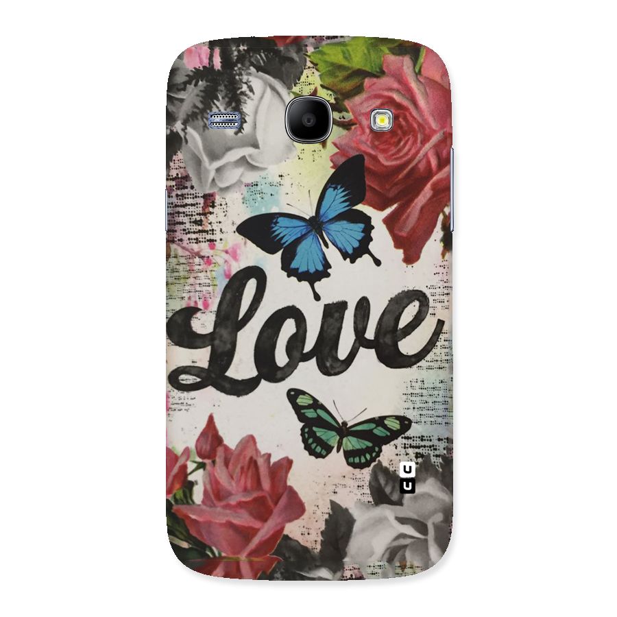 Lovely Butterfly Love Back Case for Galaxy Core