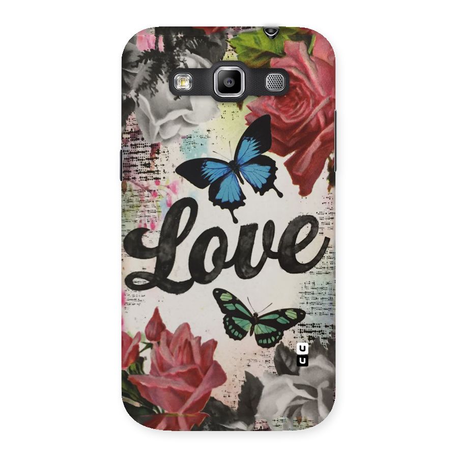 Lovely Butterfly Love Back Case for Galaxy Grand Quattro