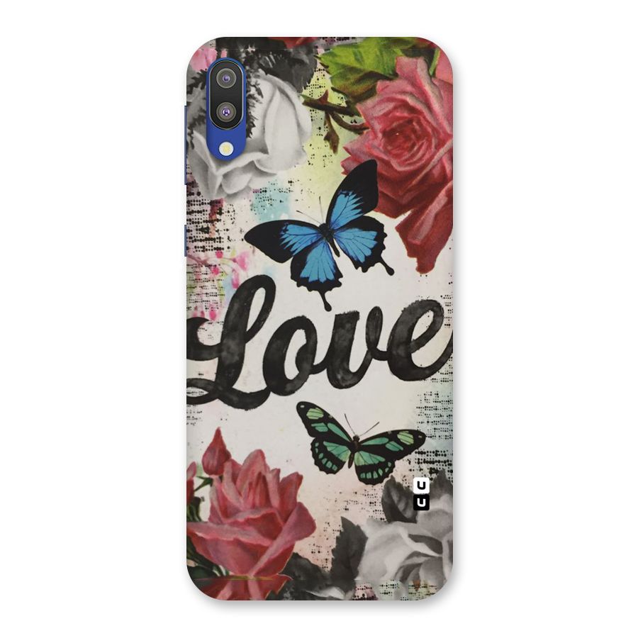 Lovely Butterfly Love Back Case for Galaxy M10