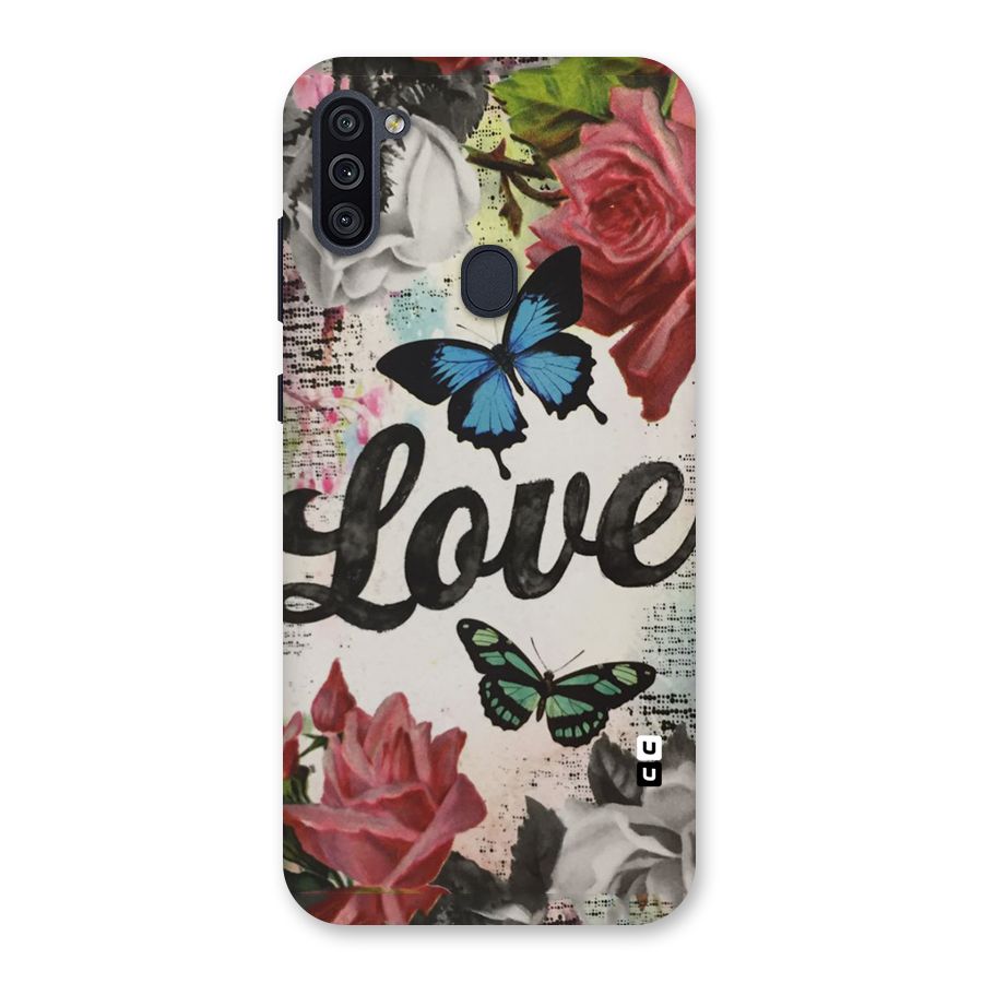 Lovely Butterfly Love Back Case for Galaxy M11