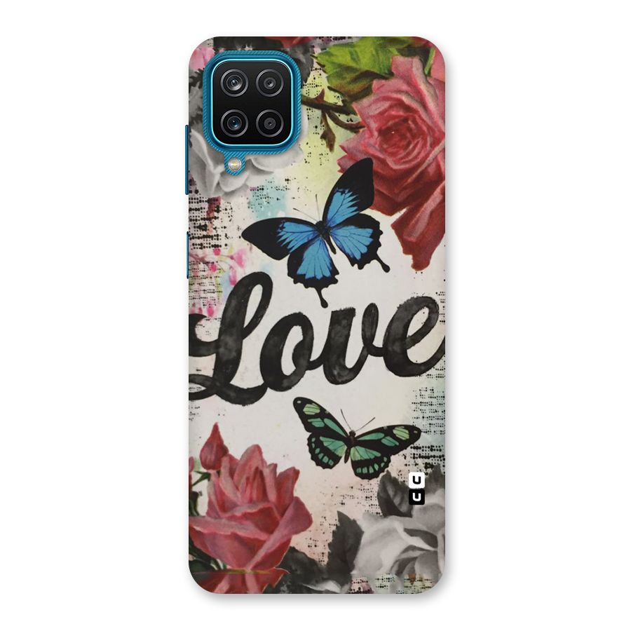 Lovely Butterfly Love Back Case for Galaxy M12