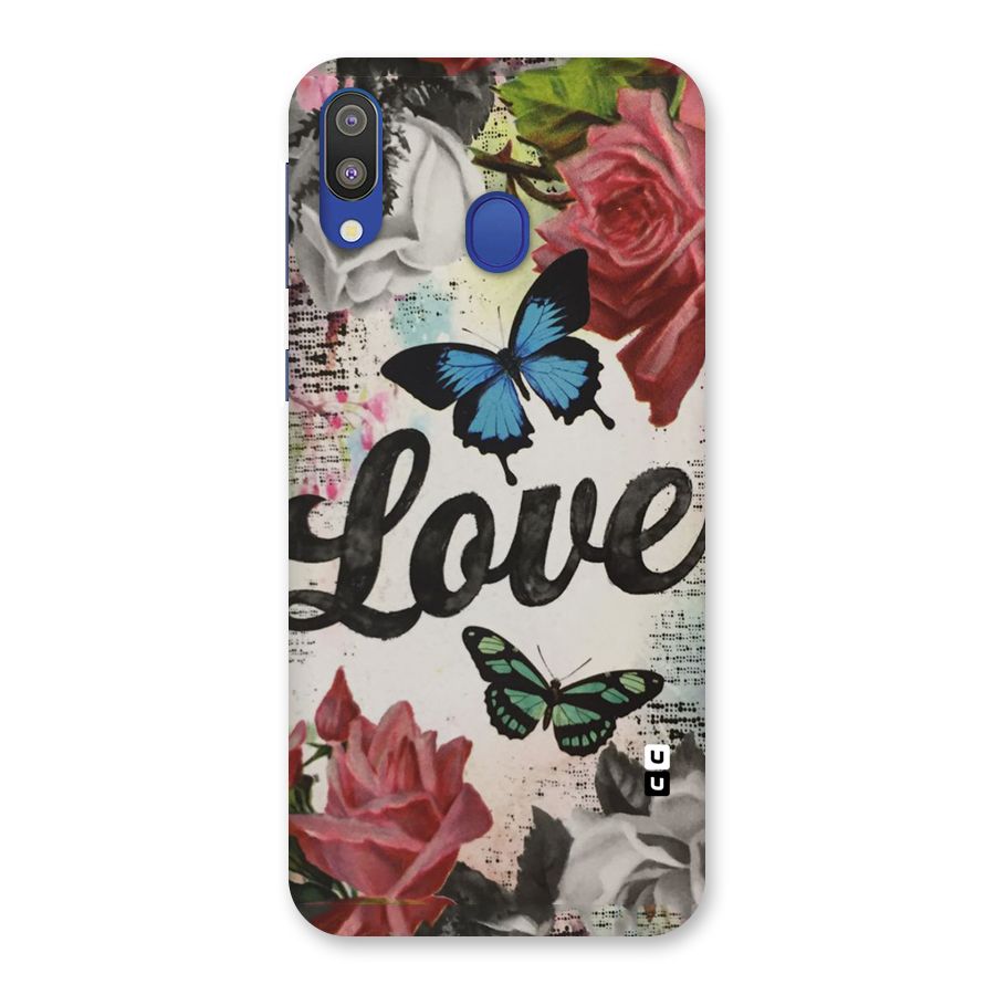Lovely Butterfly Love Back Case for Galaxy M20