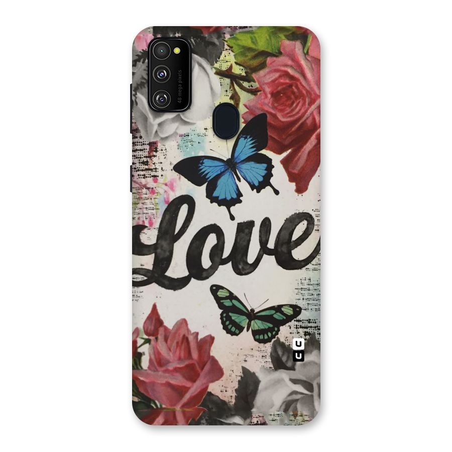 Lovely Butterfly Love Back Case for Galaxy M30s