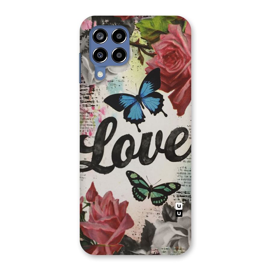 Lovely Butterfly Love Back Case for Galaxy M53 5G