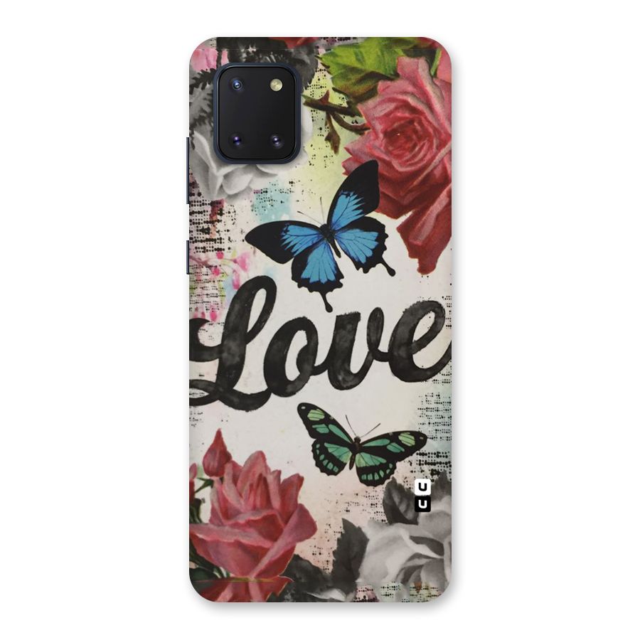 Lovely Butterfly Love Back Case for Galaxy Note 10 Lite