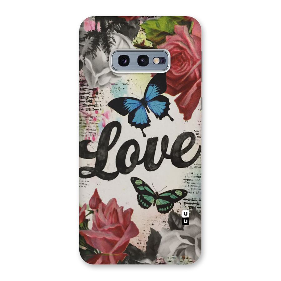 Lovely Butterfly Love Back Case for Galaxy S10e