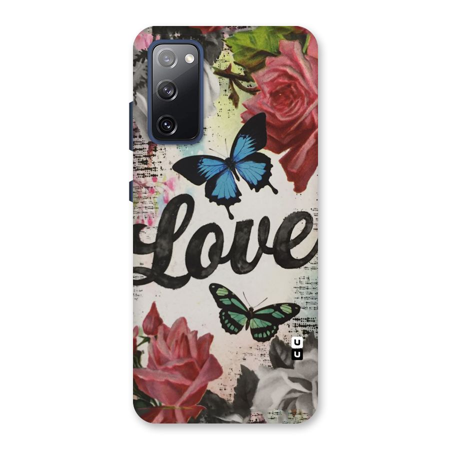 Lovely Butterfly Love Back Case for Galaxy S20 FE