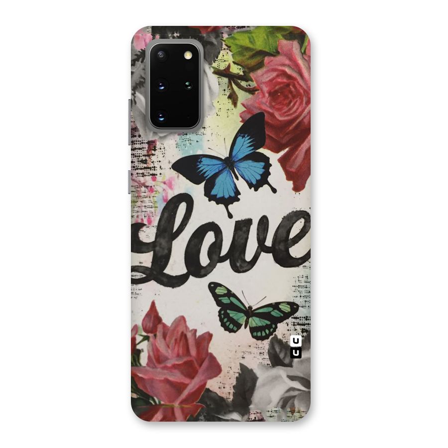 Lovely Butterfly Love Back Case for Galaxy S20 Plus