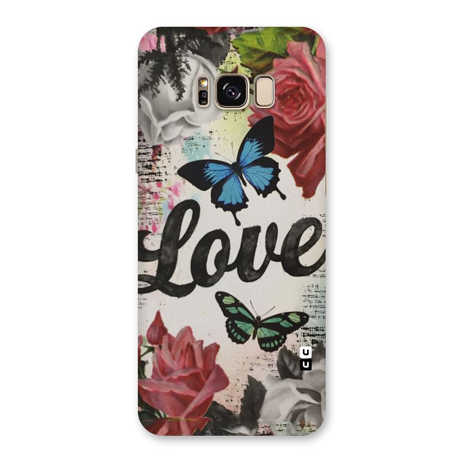 Lovely Butterfly Love Back Case for Galaxy S8 Plus