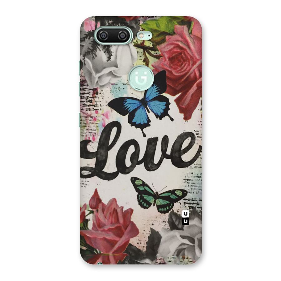 Lovely Butterfly Love Back Case for Gionee S10