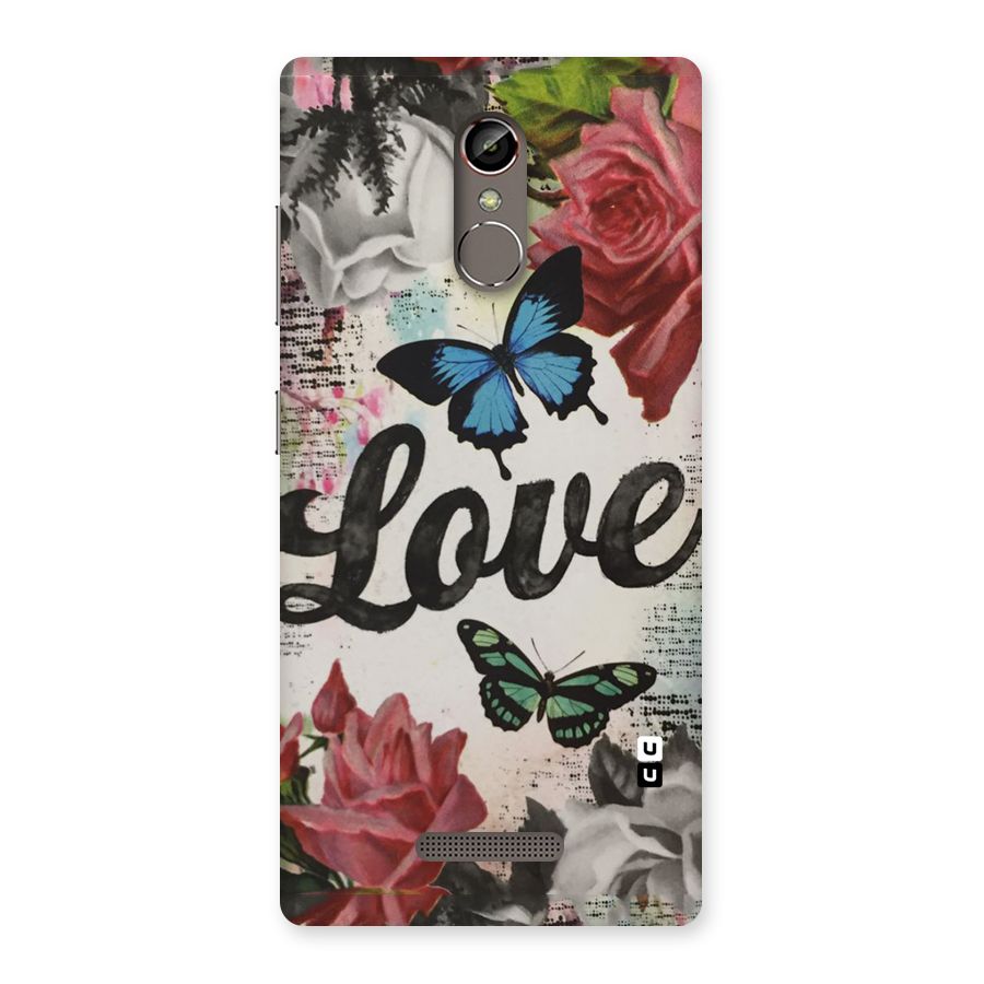 Lovely Butterfly Love Back Case for Gionee S6s