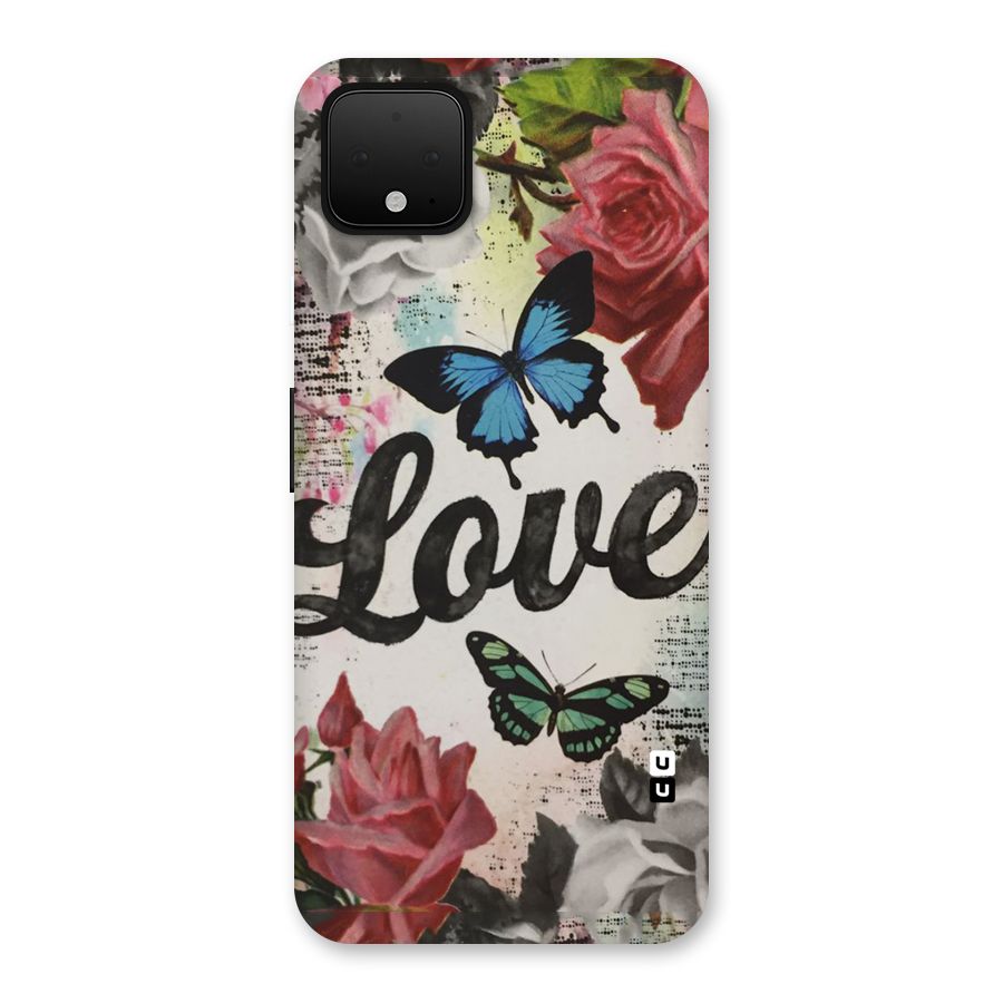 Lovely Butterfly Love Back Case for Google Pixel 4 XL
